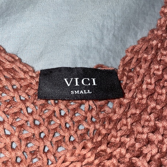 Vici Oversized Knit Sweater in Dusty Rose - Picture 2 of 3